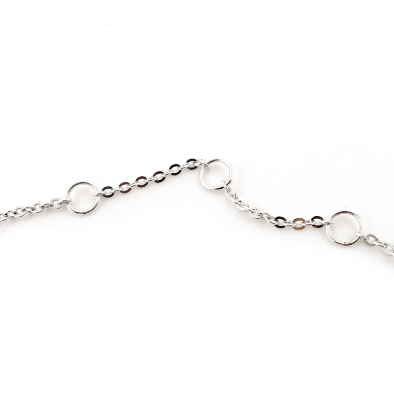 Dior Necklace, Metal, Silver, Logo