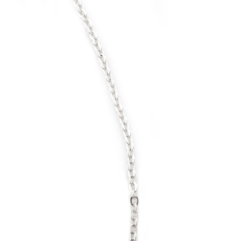 Dior Necklace, Metal, Silver, Logo