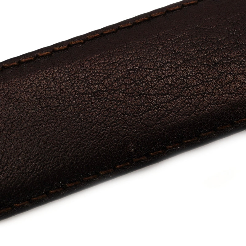 LOEWE Belt Anagram Logo Leather Reversible Black Brown Size 85/34 7-8-048