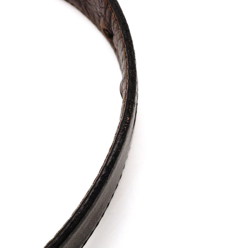 LOEWE Belt Anagram Logo Leather Reversible Black Brown Size 85/34 7-8-048