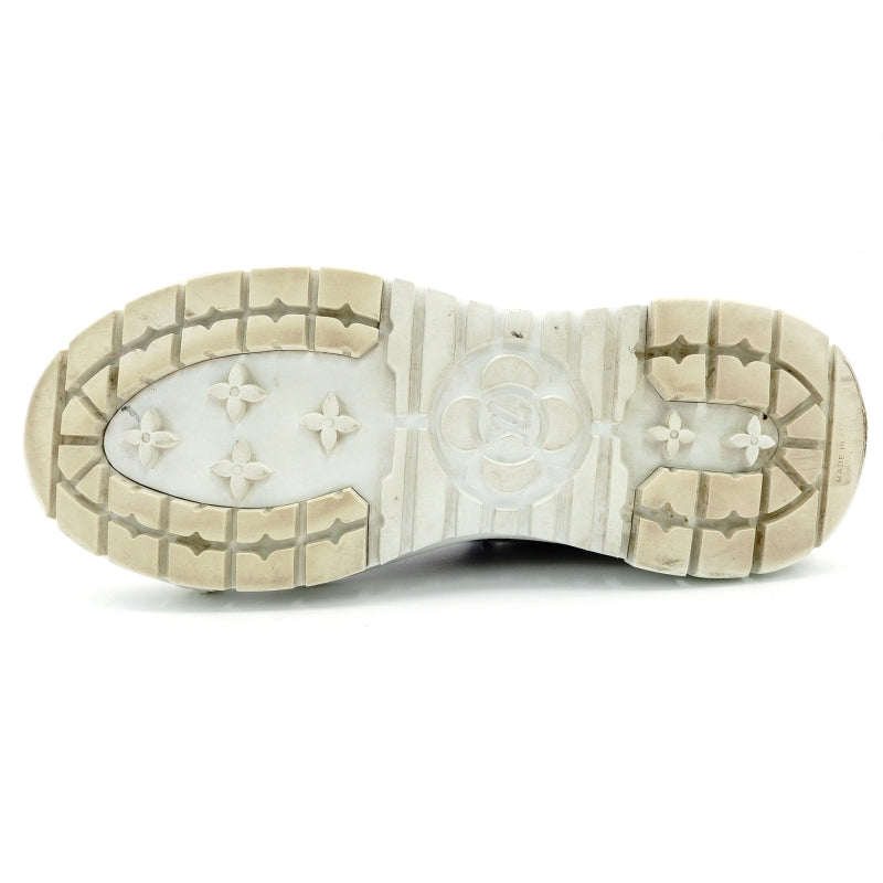 LOUIS VUITTON Sneakers Size 36.5 Approx. 9.1"~9.3" Denim Rubber Blue White With Box 7-8-060