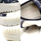 LOUIS VUITTON Sneakers Size 36.5 Approx. 9.1"~9.3" Denim Rubber Blue White With Box 7-8-060