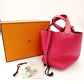 Hermes Picotin Lock PM Pink-Toned Taurillon Clemence Leather A-Stamped Handbag with Box 7-8-081