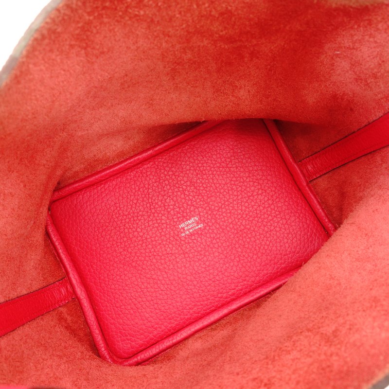 Hermes Picotin Lock PM Pink-Toned Taurillon Clemence Leather A-Stamped Handbag with Box 7-8-081
