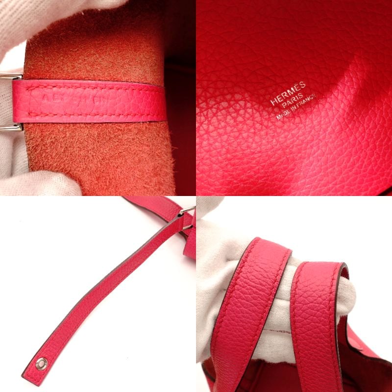 Hermes Picotin Lock PM Pink-Toned Taurillon Clemence Leather A-Stamped Handbag with Box 7-8-081