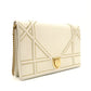 Christian Dior Shoulder Bag Off-White Leather Gold Hardware 7-8-118