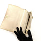 Christian Dior Shoulder Bag Off-White Leather Gold Hardware 7-8-118