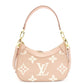 Louis Vuitton Monogram Implant Baguette Shoulder Bag Pink Leather 2-Way 7-8-151