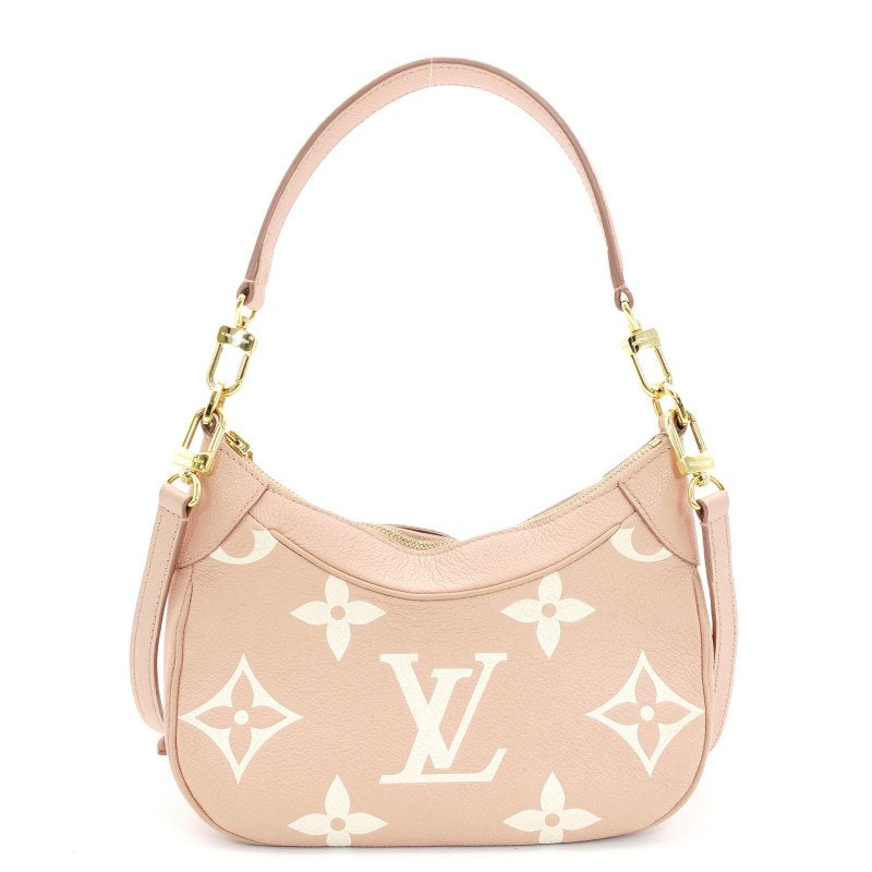 Louis Vuitton Monogram Implant Baguette Shoulder Bag Pink Leather 2-Way 7-8-151