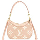 Louis Vuitton Monogram Implant Baguette Shoulder Bag Pink Leather 2-Way 7-8-151