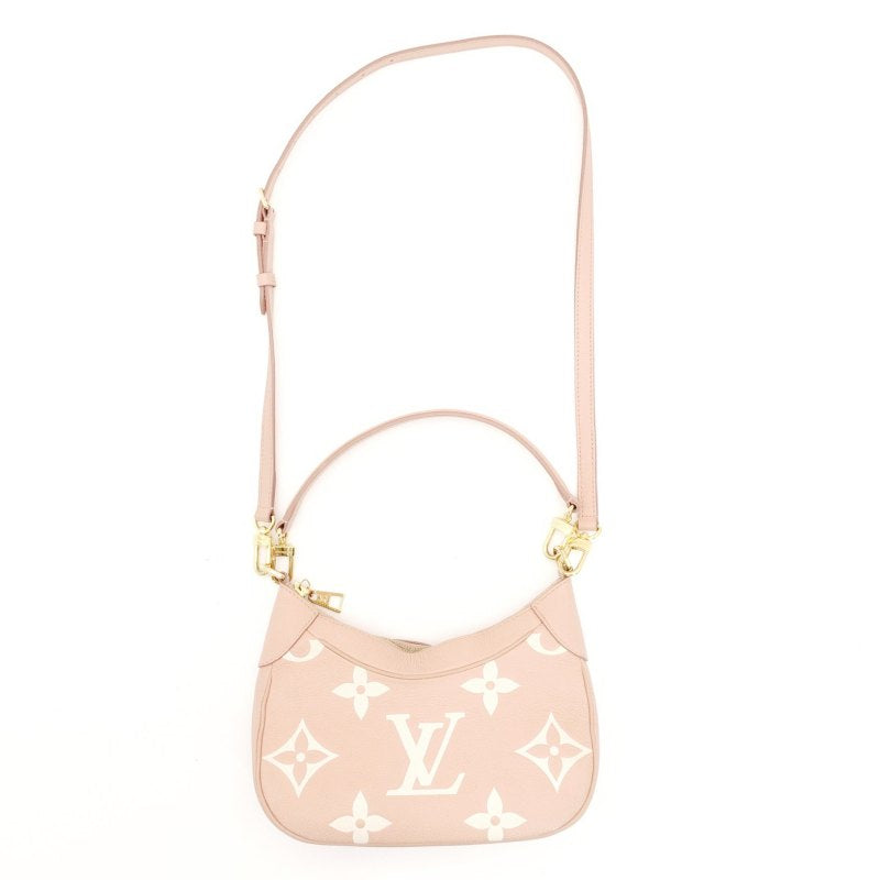 Louis Vuitton Monogram Implant Baguette Shoulder Bag Pink Leather 2-Way 7-8-151