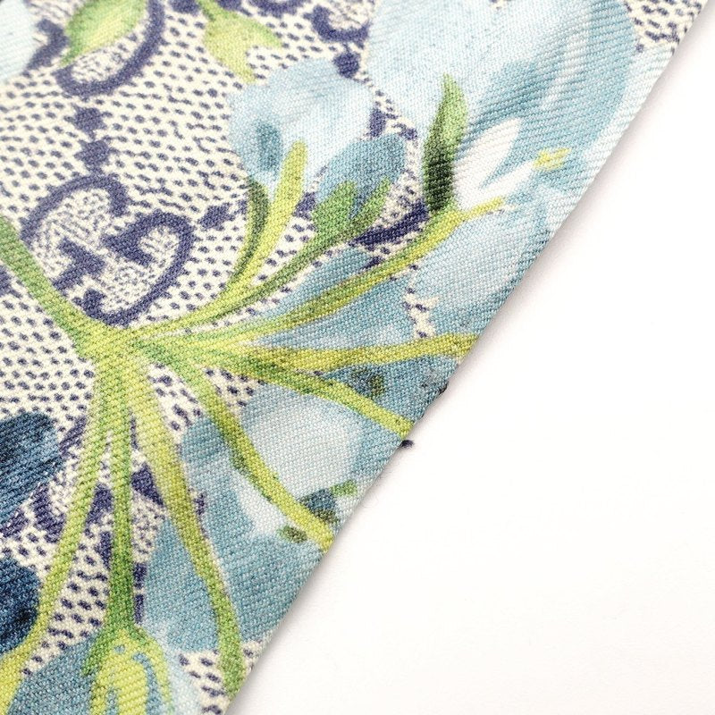 GUCCI Twilly Scarf 100% Silk GG Logo with Box Stole 7-8-220