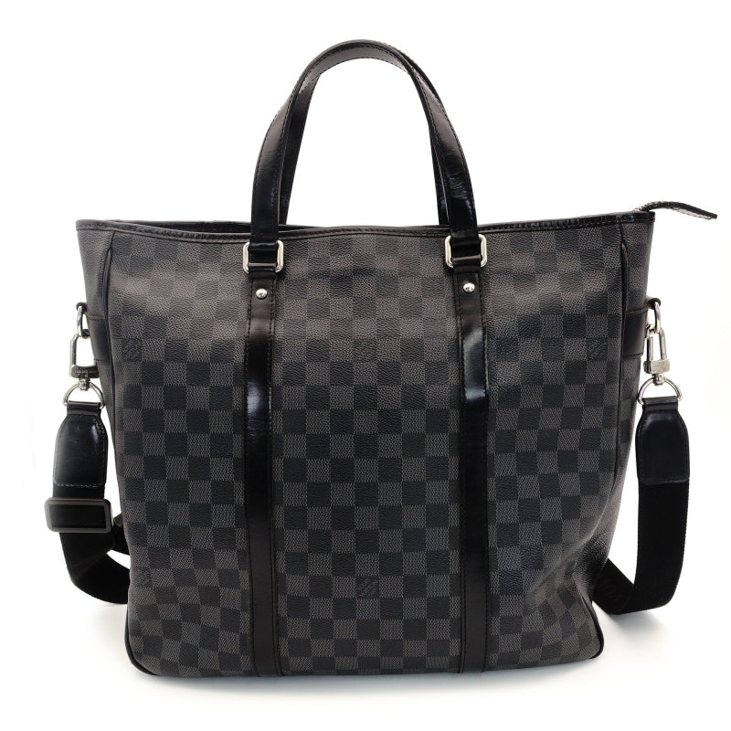 LOUIS VUITTON Tadao N51192 Damier Graphite Tote Bag 2-Way Gray Men's 7-8-247