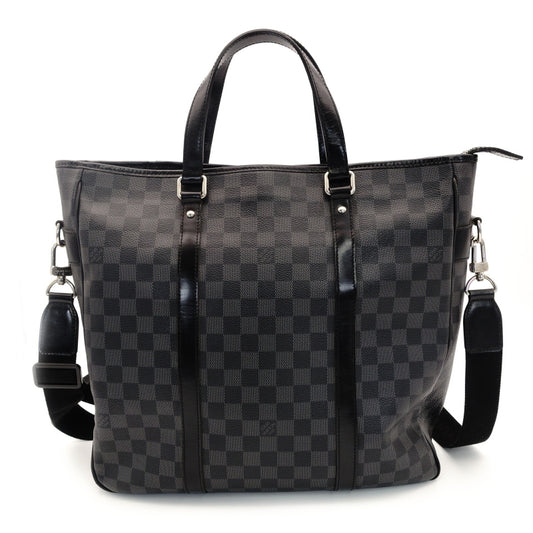 LOUIS VUITTON Tadao N51192 Damier Graphite Tote Bag 2-Way Gray Men's 7-8-247