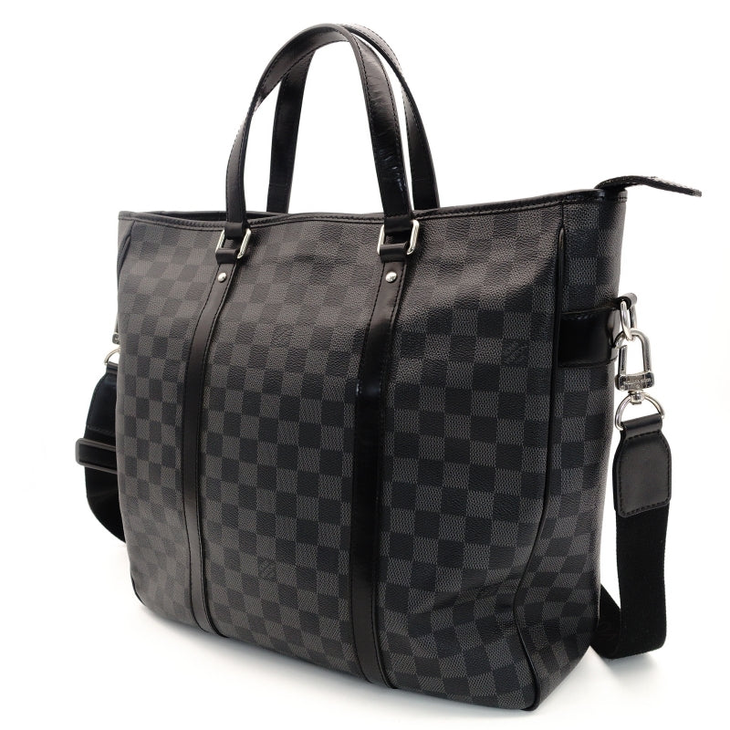 LOUIS VUITTON Tadao N51192 Damier Graphite Tote Bag 2-Way Gray Men's 7-8-247
