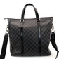 LOUIS VUITTON Tadao N51192 Damier Graphite Tote Bag 2-Way Gray Men's 7-8-247