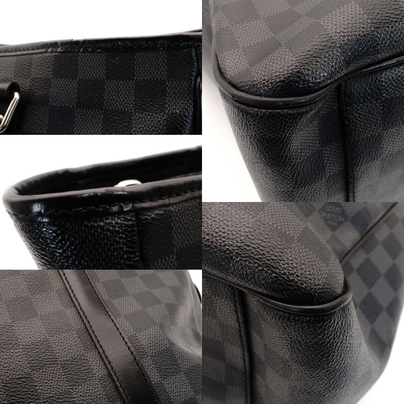 LOUIS VUITTON Tadao N51192 Damier Graphite Tote Bag 2-Way Gray Men's 7-8-247