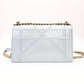 DIOR Diorama Silver Chain Shoulder Bag Leather Gold Hardware 7-8-285