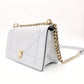 DIOR Diorama Silver Chain Shoulder Bag Leather Gold Hardware 7-8-285
