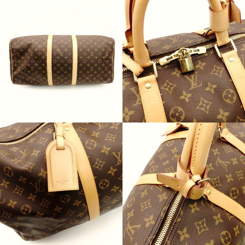 LOUIS VUITTON Keepall 55 Monogram Boston Bag Travel 7-8-324