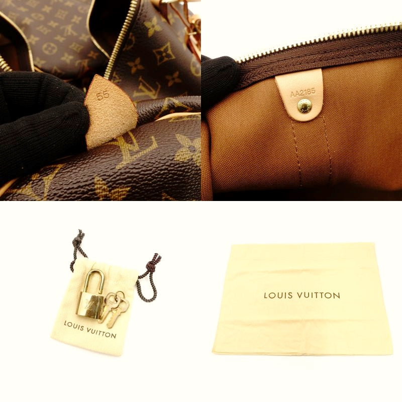 LOUIS VUITTON Keepall 55 Monogram Boston Bag Travel 7-8-324