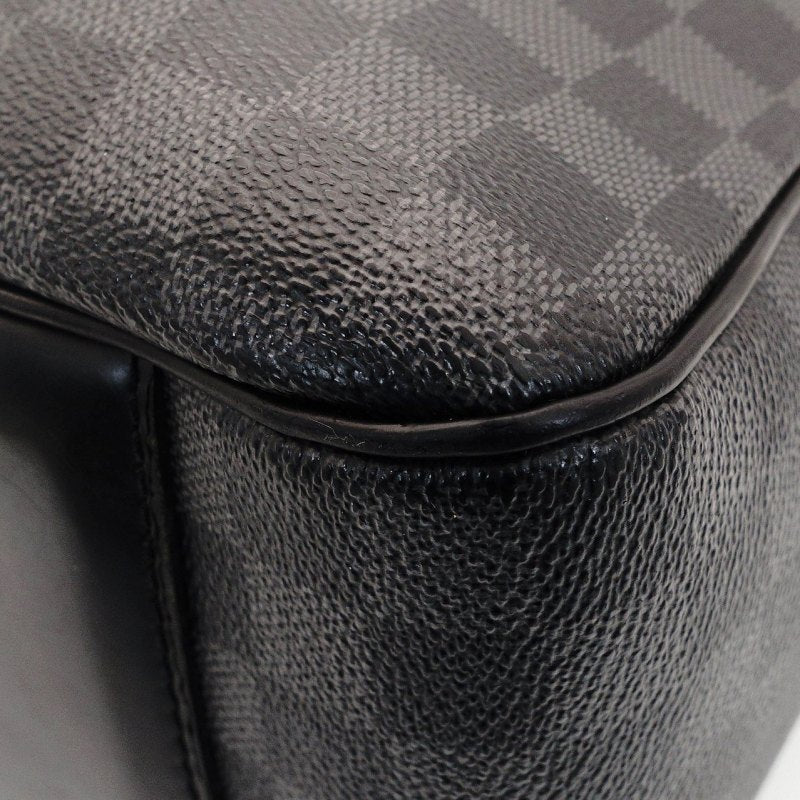 Louis Vuitton Business Bag Damier Graphite Gray PVC Leather Second Bag 7-8-334