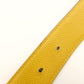 HERMES Belt Reversible Navy × Yellow Leather Size 65 Gold Hardware 7-8-420