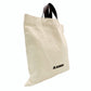 JIL SANDER Tote Bag Canvas Leather Beige × Black Large Size Logo 7-8-495