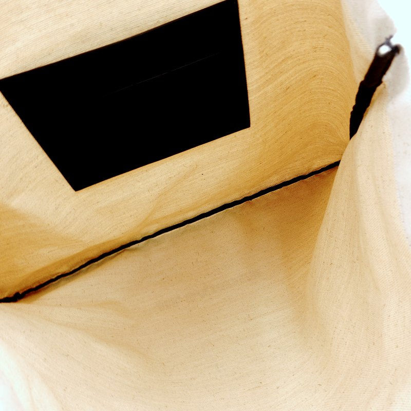 JIL SANDER Tote Bag Canvas Leather Beige × Black Large Size Logo 7-8-495