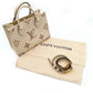LOUIS VUITTON Implant OTG On the Go PM Handbag Leather Beige × Brown 2-Way Shoulder 7-8-514