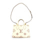LOUIS VUITTON Implant OTG On the Go PM Handbag Leather Beige × Brown 2-Way Shoulder 7-8-514