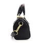 LOUIS VUITTON Monogram Implant Nano Speedy Shoulder Bag Leather Black Crossbody 7-8-553