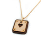 Unused Hermès As de Coeur Pink Gold Necklace with Heart Z Marking, Box Included 7-8-568