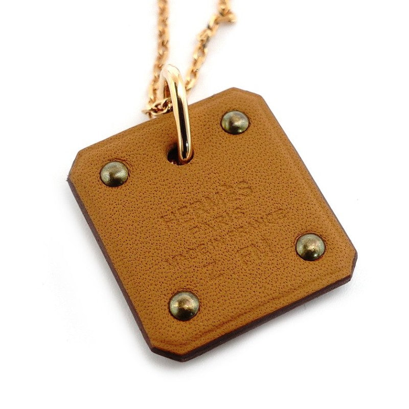 Unused Hermès As de Coeur Pink Gold Necklace with Heart Z Marking, Box Included 7-8-568