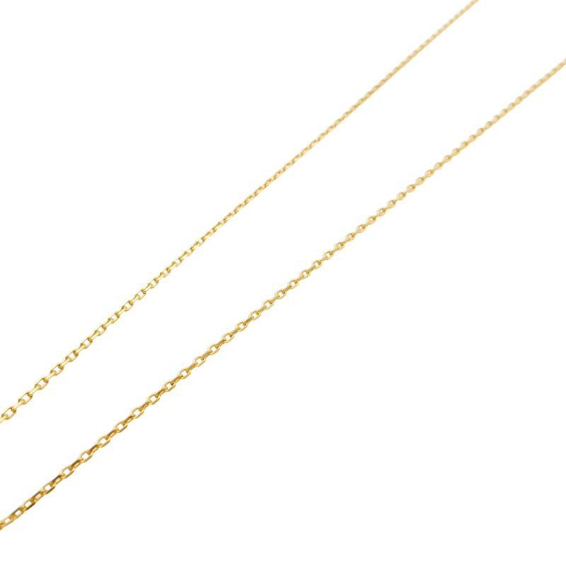 Hermes O'Kelly PM Necklace Gold × Black Leather Black 7-8-569