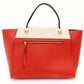 Celine Belt Bag Handbag Red × Beige 2-Way Leather Shoulder Bag 7-8-594