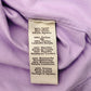 HERMES Men's T-Shirt XL Size Purple Leather Patch 100% Cotton 7-8-603