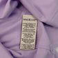 HERMES Men's T-Shirt XL Size Purple Leather Patch 100% Cotton 7-8-603