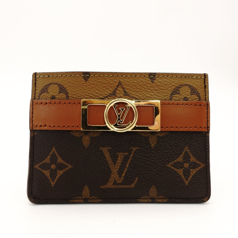 LOUIS VUITTON Monogram Porto Cart M80594 Card Case Dauphine 7-8-642