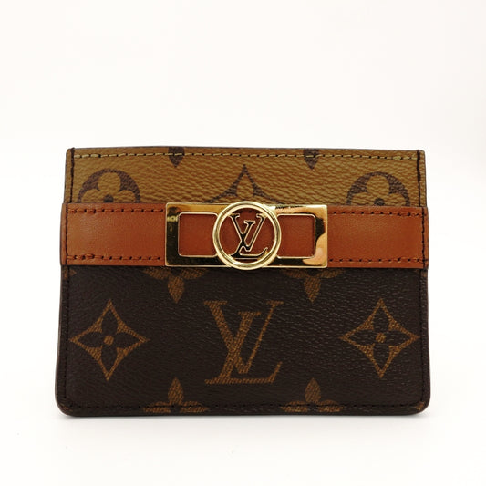 LOUIS VUITTON Monogram Porto Cart M80594 Card Case Dauphine 7-8-642