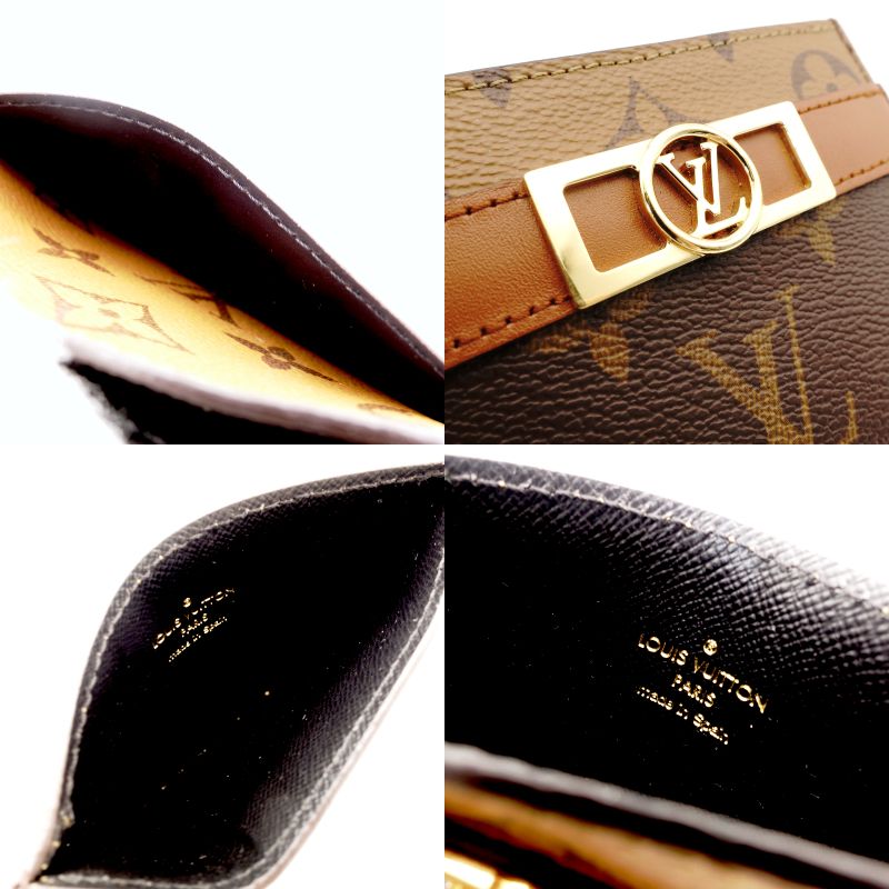 LOUIS VUITTON Monogram Porto Cart M80594 Card Case Dauphine 7-8-642