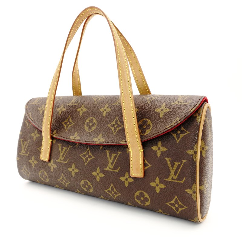 Louis Vuitton Sonatine Handbag Monogram Brown 7-8-697