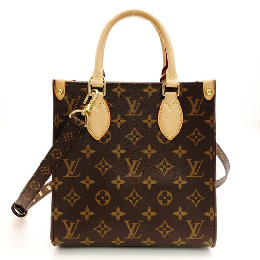 LOUIS VUITTON Sac Plat BB Handbag 2-Way Monogram IC Chip Model Crossbody 7-8-702