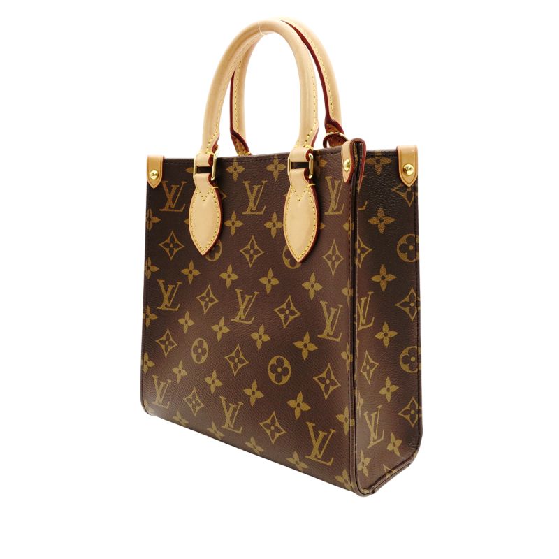 LOUIS VUITTON Sac Plat BB Handbag 2-Way Monogram IC Chip Model Crossbody 7-8-702