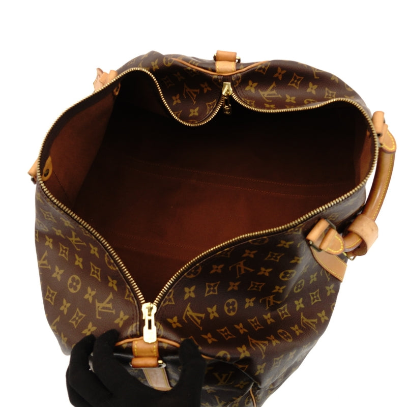 LOUIS VUITTON Monogram Keepall 55 Boston Bag Bandoulière Travel Bag 7-8-708