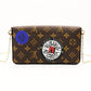 LOUIS VUITTON Pochette Felice Monogram Chain Shoulder Bag PVC Leather 7-8-783