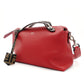 FENDI By the Way Medium Red 2-Way Red Handbag Shoulder Bag FF Logo Zucca 7-8-796