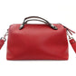 FENDI By the Way Medium Red 2-Way Red Handbag Shoulder Bag FF Logo Zucca 7-8-796