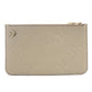 LOUIS VUITTON Monogram Implant Neverfull Pouch Brown Leather 7-9-009