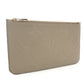 LOUIS VUITTON Monogram Implant Neverfull Pouch Brown Leather 7-9-010